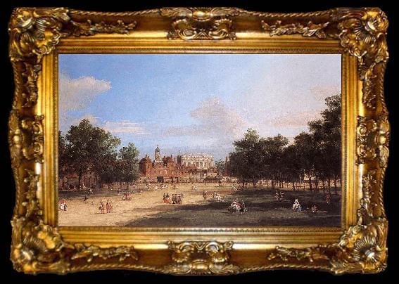 framed  Charles Blechen London: the Old Horse Guards and Banqueting Hall, from St James s Park  cdc, ta009-2